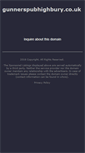 Mobile Screenshot of gunnerspubhighbury.co.uk